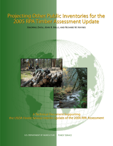 Projecting Other Public Inventories for the 2005 RPA Timber Assessment Update