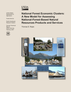 National Forest Economic Clusters: A New Model for Assessing National-Forest-Based Natural