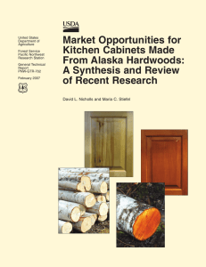 Market Opportunities for Kitchen Cabinets Made From Alaska Hardwoods: