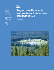 Roger Lake Research Natural Area: Guidebook Supplement 29