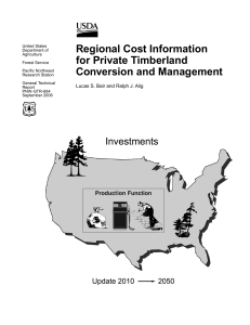 Regional Cost Information for Private Timberland Conversion and Management