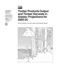 Timber Products Output and Timber Harvests in Alaska: Projections for