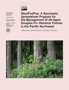 WestProPlus: A Stochastic Spreadsheet Program for the Management of All-Aged Douglas-Fir–Hemlock Forests