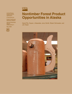 Nontimber Forest Product Opportunities in Alaska