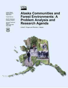 Alaska Communities and Forest Environments: A Problem Analysis and Research Agenda