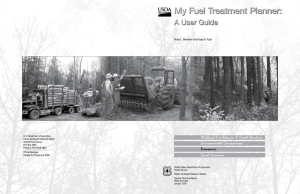 My Fuel Treatment Planner: A User Guide Environmental Consequences