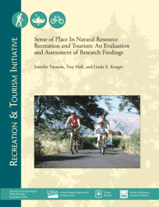 Sense of Place In Natural Resource Recreation and Tourism: An Evaluation