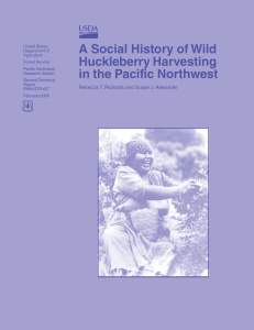 A Social History of Wild Huckleberry Harvesting in the Pacific Northwest