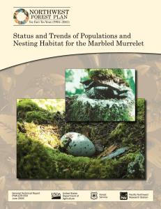Status and Trends of Populations and NorTHweST ForeST PlaN