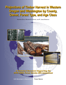 Projections of Timber Harvest in Western Oregon and Washington by County,