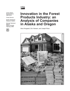 Innovation in the Forest Products Industry: an Analysis of Companies