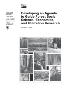 Developing an Agenda to Guide Forest Social Science, Economics,