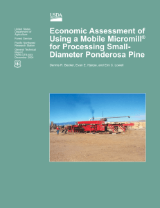 Economic Assessment of Using a Mobile Micromill for Processing Small- ®
