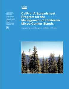 CalPro: A Spreadsheet Program for the Management of California