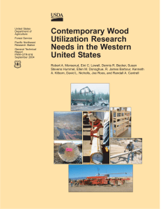 Contemporary Wood Utilization Research Needs in the Western