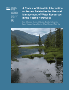 A Review of Scientific Information Management of Water Resources