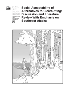 Social Acceptability of Alternatives to Clearcutting: Discussion and Literature Review With Emphasis on