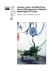 Access, Labor, and Wild Floral Greens Management in Western Washington’s Forests