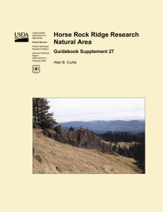 Horse Rock Ridge Research Natural Area  Guidebook Supplement 27