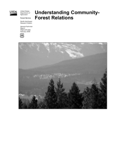 Understanding Community- Forest Relations