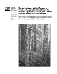 Managing Young Upland Forests in Southeast Alaska for Wood Products,