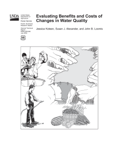 Evaluating Benefits and Costs of Changes in Water Quality