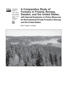 A Comparative Study of Forestry in Finland, Norway,