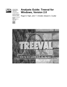 Analysts Guide: Treeval for Windows, Version 2.0