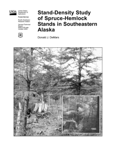 Stand-Density Study of Spruce-Hemlock Stands in Southeastern