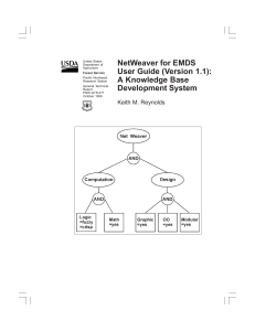 NetWeaver for EMDS User Guide (Version 1.1): A Knowledge Base Development System