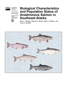 Biological Characteristics and Population Status of Anadromous Salmon in Southeast Alaska
