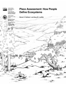 Place Assessment: How People Define Ecosystems United States