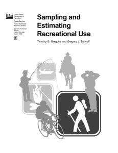 Sampling and Estimating Recreational Use