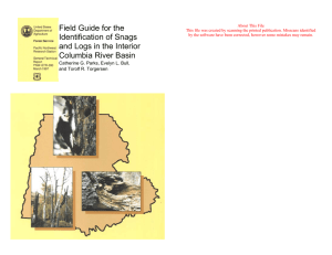 Field Guide for the Identification of Snags
