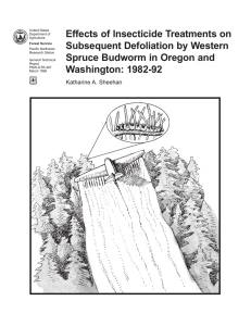 Effects of lnsecticide Treatments on Subsequent Defoliation by Western Washington: 1982-92