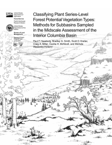 Classifying Plant Series-Level Forest Potential Vegetation Types: Methods for Subbasins Sampled