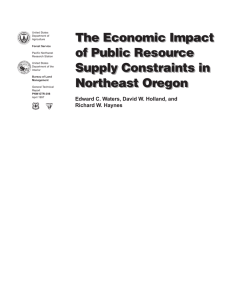 The Economic Impact of Public Resource Supply Constraints in