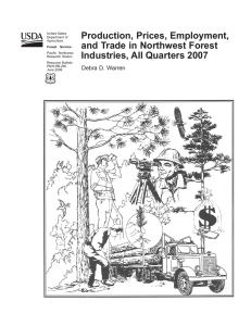 Production, Prices, Employment, and Trade in Northwest Forest Industries, All Quarters 2007