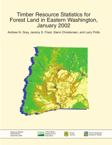 Timber Resource Statistics for Forest Land in Eastern Washington, January 2002