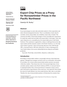 Export Chip Prices as a Proxy for Nonsawtimber Prices in the