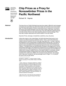 Chip Prices as a Proxy for Nonsawtimber Prices in the Pacific Northwest