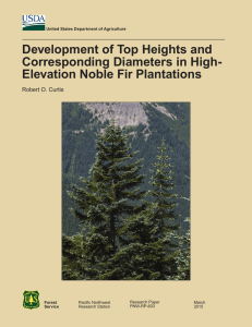 Development of Top Heights and Corresponding Diameters in High- Robert O. Curtis