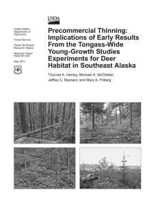 Precommercial Thinning: Implications of Early Results From the Tongass-Wide Young-Growth Studies