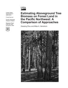 Estimating Aboveground Tree Biomass on Forest Land in the Pacific Northwest: A