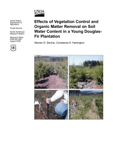 Effects of Vegetation Control and Organic Matter Removal on Soil Fir Plantation