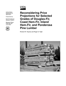 Reconsidering Price Projections for Selected Grades of Douglas-Fir, Coast Hem-Fir, Inland