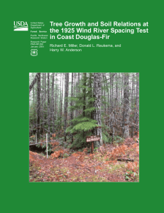 Tree Growth and Soil Relations at in Coast Douglas-Fir