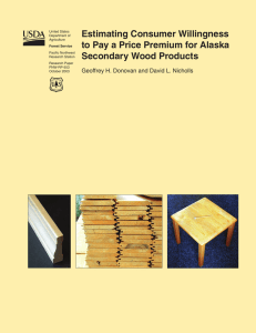 Estimating Consumer Willingness to Pay a Price Premium for Alaska