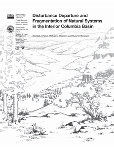 Disturbance Departure and Fragmentation of Natural Systems in the Interior Columbia Basin