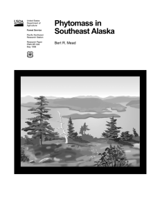 Phytomass in Southeast Alaska Bert R. Mead